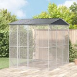 vidaXL kletka za ptice anthracite 310x227x247 cm jeklo u