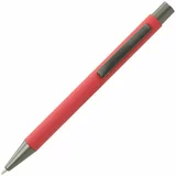 Simpo Kemični svinčnik Oslo Rubber, kovinski, rdeč