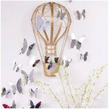 Ambiance Komplet 12 nalepk s 3D učinkom Mirror Butterflies Cene