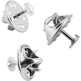 INF 100 kosov hrbtne strani za broške v tonu z zaponko za izdelavo nakita Silver, (21658292) | Shoptok.si