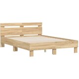  Okvir za krevet s uzglavljem boja hrasta 120x200 cm drveni | Eponuda.ba