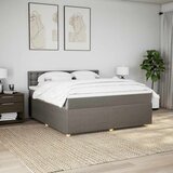  Krevet s oprugama i madracem smeđesivi 180x200 cm tkanina | shoptok.hr