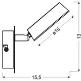 Candellux isla zidna lampa 1X4W led hrom 3000K | ePonuda.com