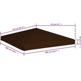 Pokrov za sjenicu 310 g/m² 3 x 3 m smeđi | shoptok.hr