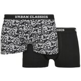 Urban Classics muške bokserice Organic 2-Pack Detail Aop+black Cene