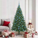 vidaXL Umestno božično drevo Zelena 180 cm PVC, jeklo in plastika | Shoptok.si