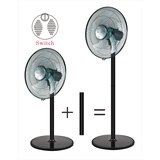 BE COOL stojalo in namizni ventilator 40cm črn, (21001112) | Shoptok.si