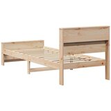  Konstrukcija postelje Rjava 75 x 190 cm Trdna borovina, (5000069085) | Shoptok.si