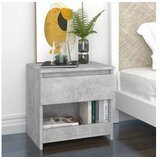  Noćni ormarići 2 kom siva boja betona 40x30x39 cm od iverice | shoptok.hr