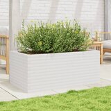  Vrtna sadilica bijela 110x60x45,5 cm od masivne borovine | Eponuda.com