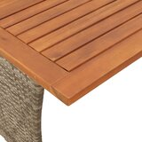  Vrtni stol s pločom od akacijevog drva sivi 105x75x72 cm poliratan - Siva 1 | shoptok.hr