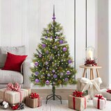 vidaXL Umjetno Drvo za Božić s Šišarkama Zelena 150 cm | shoptok.hr