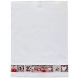 Framsohn Krpa za posodo "Srce" Twisted Terry 50x50 cm - Bela Cene