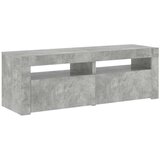  TV ormarić s LED svjetlima siva boja betona 120 x 35 x 40 cm | Shoptok.si