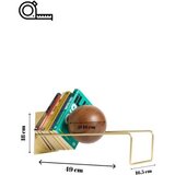 Hanah home Držač za knjige Toke 16.5 x 18 x 49 cm, Crni | Eponuda.ba