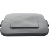 Rubbermaid Ploski pokrov, kvadraten, za posodo s prostornino 105 l, siva | Shoptok.si