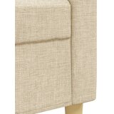  3-dijelni set sofa s tabureom i jastucima krem tkanina | Eponuda.com