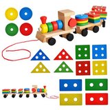 Olimp Sport Drveni voz sa geometrijskim oblicima 027275 | ePonuda.com