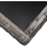  Vrtni stol sivi 140 x 80 x 74 cm od poliratana | shoptok.hr
