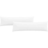 vidaXL jastučići za sofu 2 pcs bijelo 145 x 40 cm tkanina | shoptok.hr