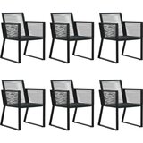  7-dijelni vrtni blagovaonski set od PVC ratana crni | shoptok.hr