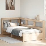 vidaXL Krevet s regalom za knjige bez madraca 90x190 cm od borovine | shoptok.hr