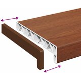  Prozorska klupčica Smeđe drvo 100 x 25 x 4,5 cm PVC | shoptok.hr
