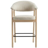 Unique Furniture Krem/u prirodnoj boji podstavljena barska stolica s naslonima za ruke (visine sjedala 67 cm) Elk – | shoptok.hr