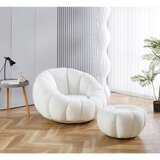 Livetastic FOTELJ – SET, bela tekstil Cene