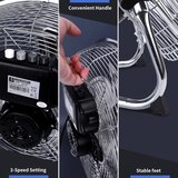 Aigostar Podni ventilator 60 W / 230 V, prečnik 44,5 cm, hrom | Eponuda.com