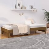  Dnevni ležaj na razvlačenje boja meda 2 x (100x200) cm borovina | shoptok.hr