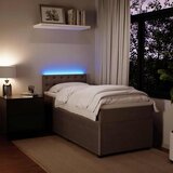  Box spring krevet s madracem svjetlosivi 90x190 cm baršunasti | shoptok.hr