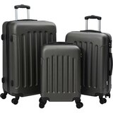 vidaXL Set kovčkov 3 kosa Trda lupina Temno siva 20'' 24'' 28'' ABS Cene