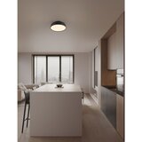 Nova Luce Mat črna aluminijasta LED zatemnitvena stropna svetilka Noelia – | Shoptok.si