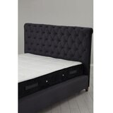 Hanah home deluxe set 160 x 200 anthracite dvostruki dušek, baza i uzglavlje