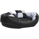  Dvostrani perivi jastuk za pse sivo-crni 85 x 70 x 20 cm | Eponuda.com