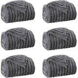  Pokrivači za bacanje 6 pcs Tamno siva 270 x 240 cm Runo | shoptok.hr