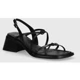 Vagabond Shoemakers Usnjeni sandali INES črna barva, 5711-101-20