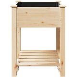  Vrtna saksija Bež 60,5 x 60 x 76,5 cm Čvrsto drvo jele | shoptok.hr