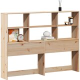Maison Chic posteljno vzglavje - vzglavna omarica - nočna omarica s policami 160 cm trdna borovina, (21707114) Cene