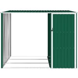  Vrtno spremište za drva zeleno 245x98x159 cm pocinčani čelik | shoptok.hr