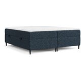 Maison de Rêve Temno modra boxspring postelja s prostorom za shranjevanje 200x200 cm Araya – | Shoptok.si
