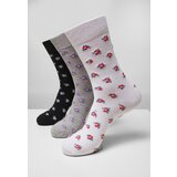 Urban Classics Recycled Yarn Flower Socks 3-Pack Grey+black+white Cijene