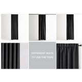 Restilo Črna zatemnitvena izolacijska zavesa 140x245 cm Pleat – | Shoptok.si