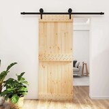  Klizna vrata s priborom za montažu 85 x 210 cm masivna borovina | shoptok.hr