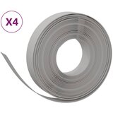 Vrtne ivice 4 kom sive 10 m 10 cm od polietilena | shoptok.hr