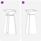  Stalak za biljke u obliku stožca Bijeli Plastika Veliki | shoptok.hr