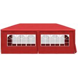 Zabavni šotor Rdeča 600 x 300 x 255 cm PE in jeklo, (5000204529) | Shoptok.si