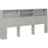  Uzglavlje s ormarićem siva boja betona 220 x 19 x 103,5 cm | shoptok.hr
