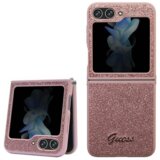 Guess GUHCZF5HGGSHP ovitek samsung galaxy z flip 5 F731 - roza z bleščicami | Shoptok.si